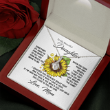 To My Beautiful Daughter Necklace I Love You Alluring Beauty Necklace LX038A