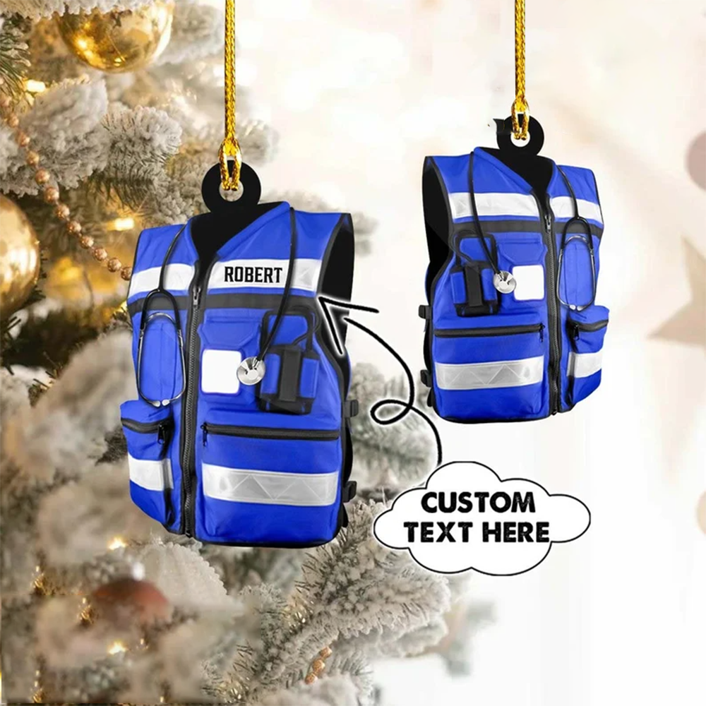 NOT 3D PRODUCT - Personalized Nurse Clothing Christmas Ornament, Nurse Gift, Nurse Ornament, Custom Gift For Christmas Nurse