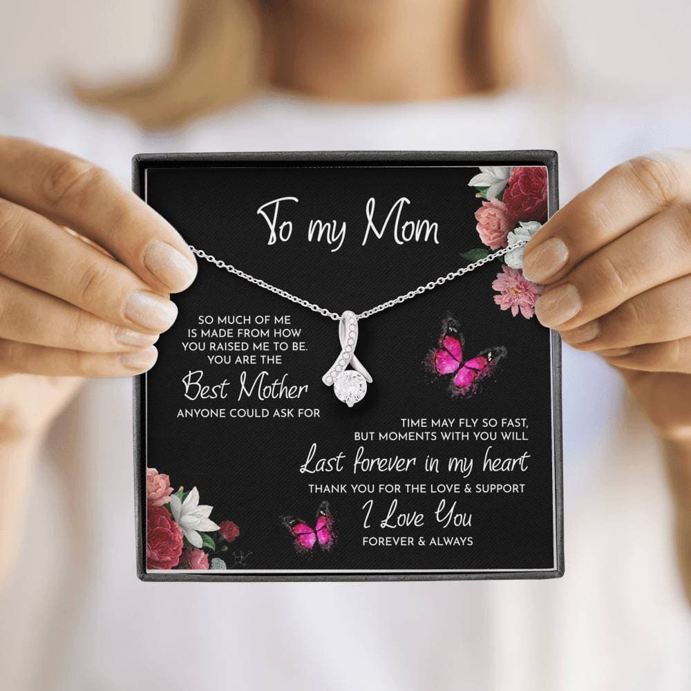 To My Mom Necklace Thank You For The Love And Support Alluring Beauty Necklace XL346A