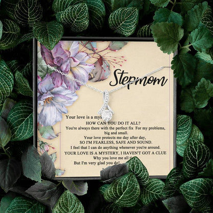 StepMother Necklace Your love Is a mystery, I haven't got a clue Alluring Beauty Necklace XL045F
