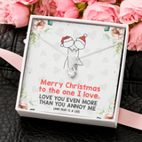 To My Wife, Soulmate, Girlfriend Necklace - Merry Christmas To The One I Love - Alluring Necklace