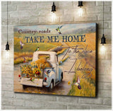 Hummingbird Premium Wall Art Canvas - Country Roads Take Me Home Premium Canvas