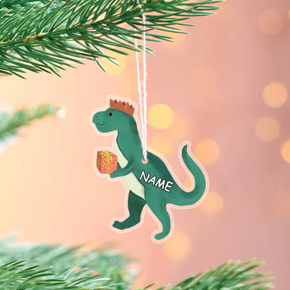 Personalized Dinosaur Ornament Christmas