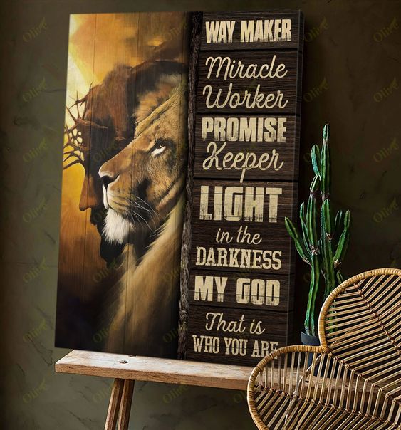 Jesus God is my light - Matte Canvas