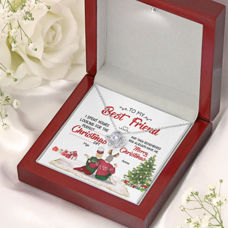 Friends Best Christmas Gift Is Me - Personalized Alluring Beauty Necklace - Gift for Friends 336C - TGV