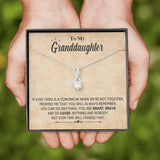 Granddaughter Necklace, To My Granddaughter You Are Smart, Brave and So Loved, Necklace for Daughter, Alluring Beauty Necklace - TGV