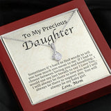 Necklace for Daughter - To My Precious Daughter Jewelry You Will Always Be My Baby Girl - Alluring Beauty Necklace - TGV