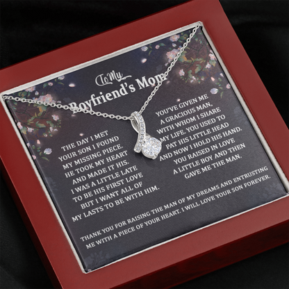 To My Boyfriend's Mom Necklace Gift The day I met your son I found my missing piece Alluring Beauty Necklace 345F - TGV
