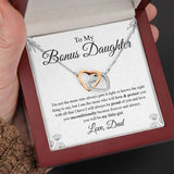 To My Daughter Necklace Gift - Love you unconditionally because forever and always, you will be my little girl Love Knot Necklace, Alluring Beauty, Sunflower Necklace Gift from Husband XL365A - TGV