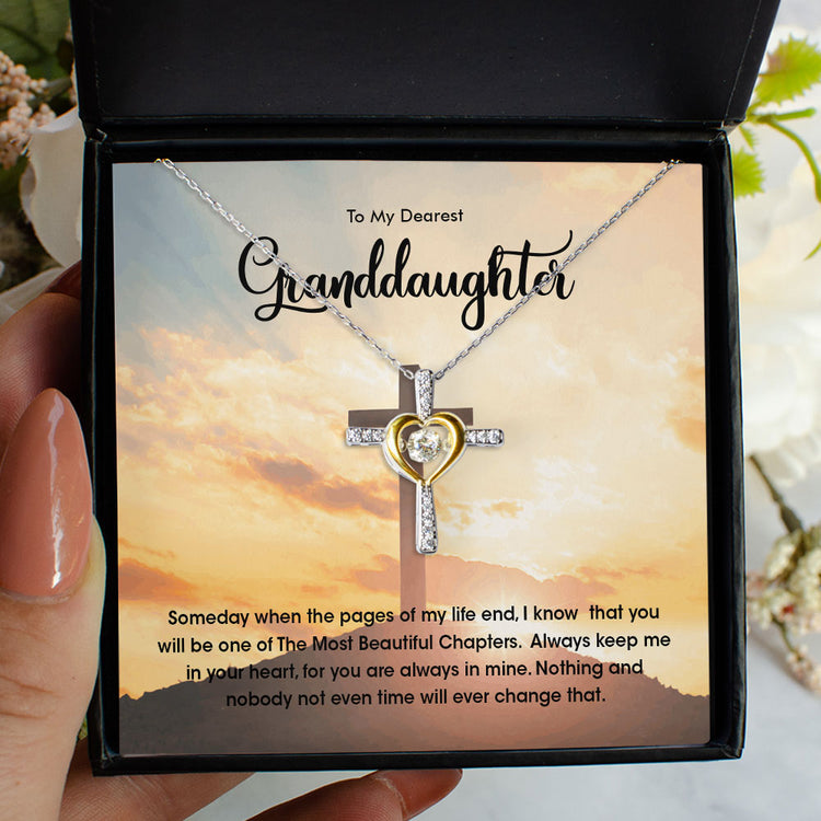 To My Dearest Granddaughter Necklace Gift - Daughter Necklace You will be one of the most beautiful chapters Love Knot, Alluring Beauty Necklace 068E - TGV