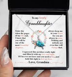 To My Lovely Daughter Granddaughter Necklace Gift You Are The Most Beautiful Chapters - Love Knot, Alluring Beauty Necklace from Mom Grandma 004A - TGV