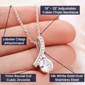 To My Lovely Daughter - My Heart Sounded Like From The Inside - Alluring Necklace - TGV