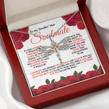 To My Wife Girlfriend Soulmate Necklace - I Wish Turn Back The Clock - Find You Sooner and Love You Longer - Love Knot Necklace Alluring Beauty Necklace - Cross Dancing Necklace 029G - TGV