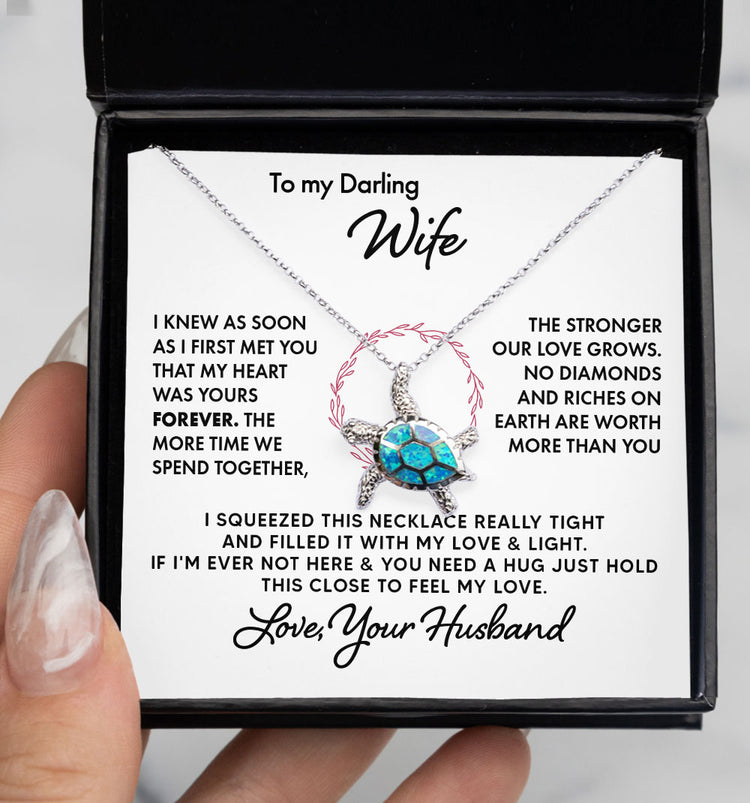 To My Wife Soulmate Girlfriend Necklace Gift - I knew as soon as I first met you that my heart was yours forever Love Knot Necklace, Alluring Beauty, Sunflower Necklace Gift 003A - TGV