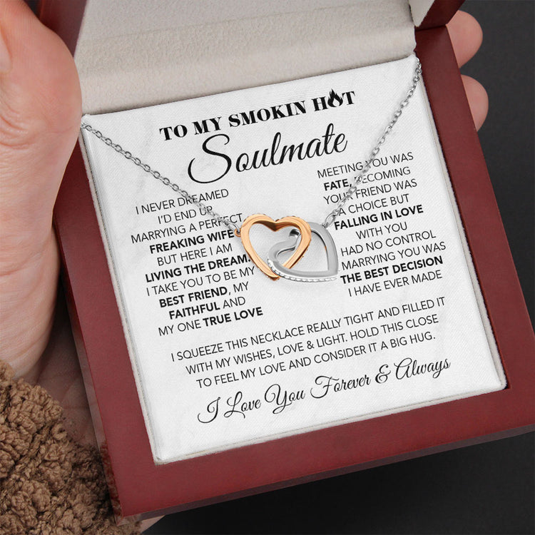 To My Wife Soulmate Necklace Gift - I never dreamed I'd end up marrying a perfect freaking wife- Love Knot, Alluring Beauty, Sunflower, Turtle Necklace Girlfriend Gift- 363E - TGV