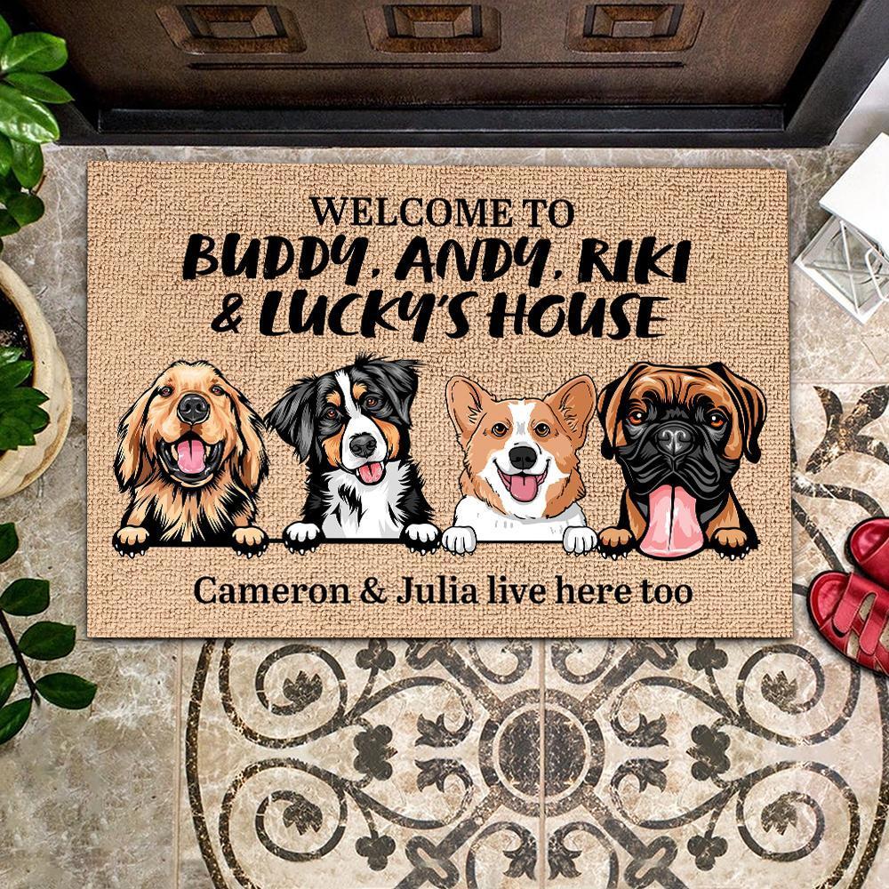 Dog - Welcome To Dog's House - Funny Personalized Dog Doormat