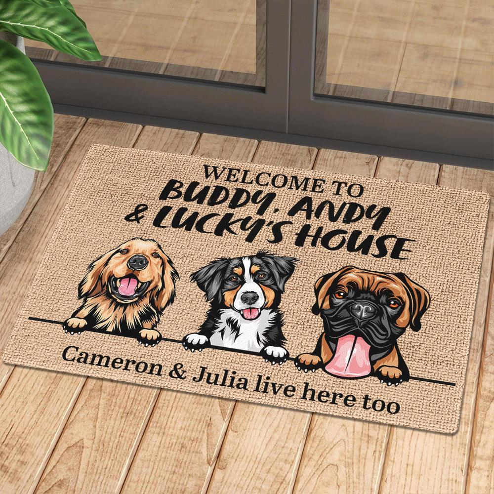 Dog - Welcome To Dog's House - Funny Personalized Dog Doormat