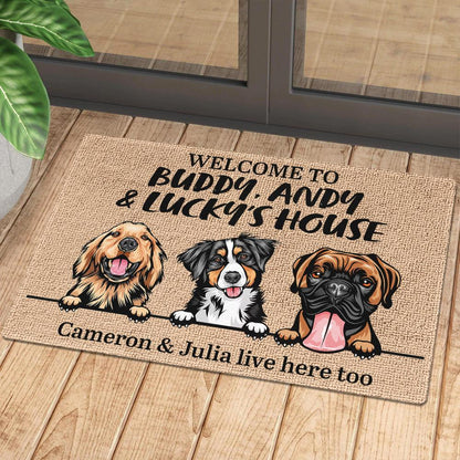 Dog - Welcome To Dog's House - Funny Personalized Dog Doormat