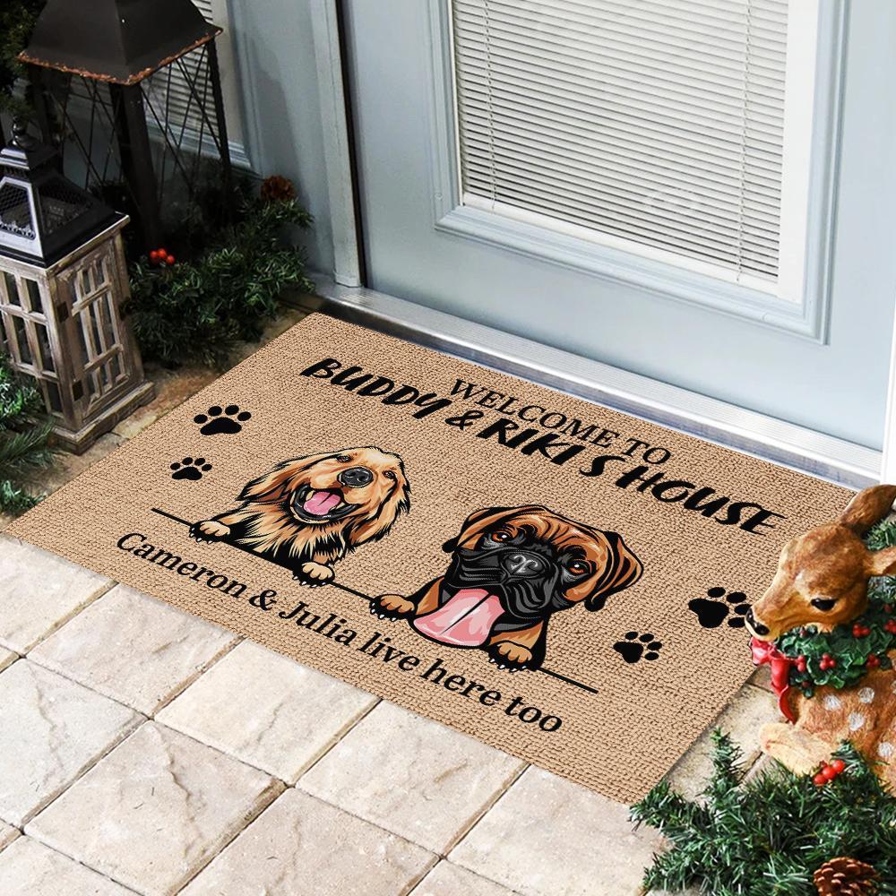 Dog - Welcome To Dog's House - Funny Personalized Dog Doormat