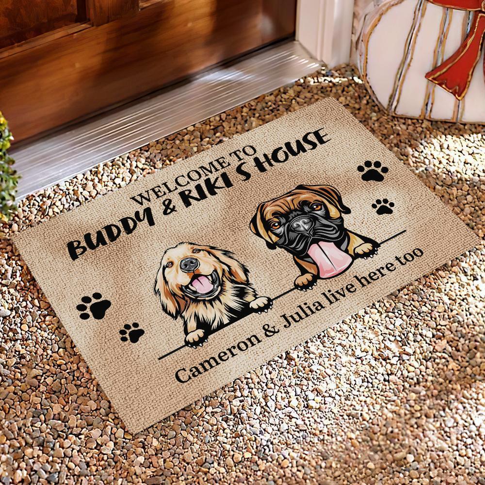 Dog - Welcome To Dog's House - Funny Personalized Dog Doormat