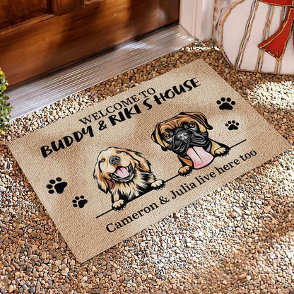 Dog - Welcome To Dog's House - Funny Personalized Dog Doormat