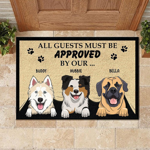 All Guest Must Be Approved - Personalized Doormat