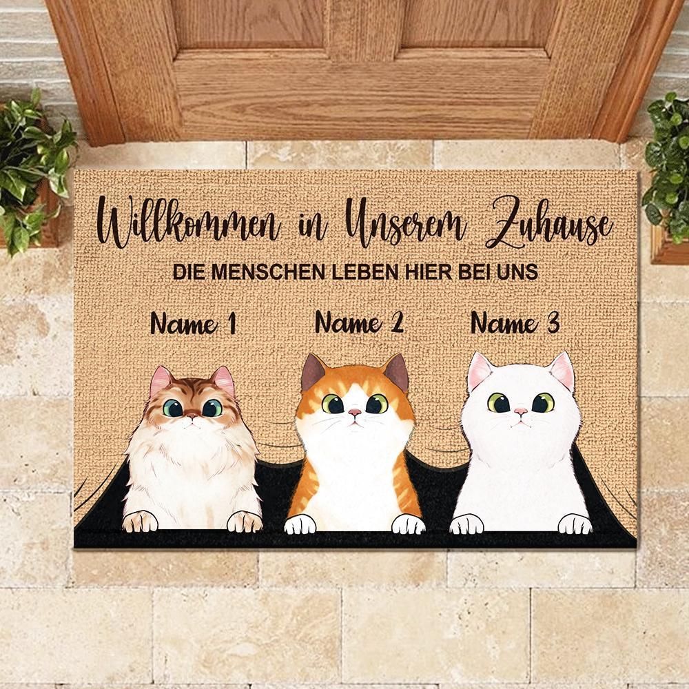 Willkommen in meinem Zuhause German - Personalized Doormat