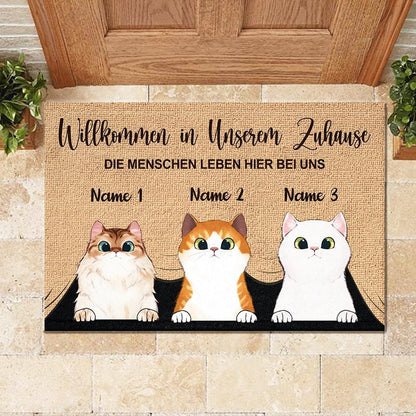 Willkommen in meinem Zuhause German - Personalized Doormat