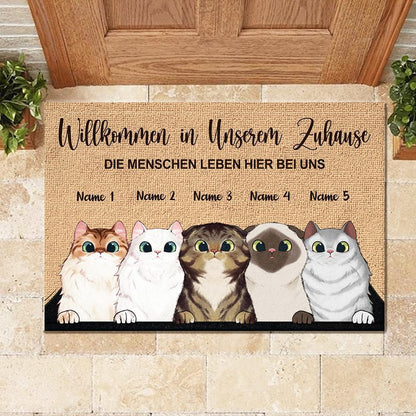 Willkommen in meinem Zuhause German - Personalized Doormat