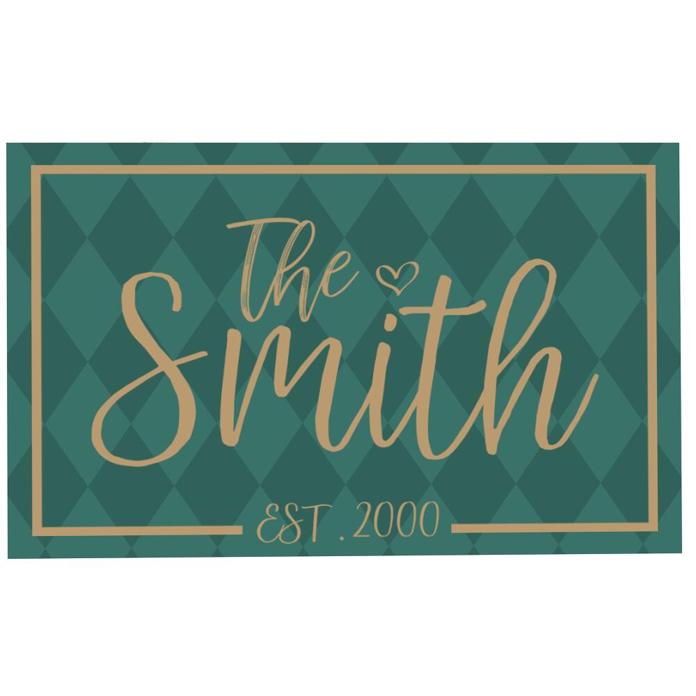 Housewarming Gift Family Name Personalized Doormat