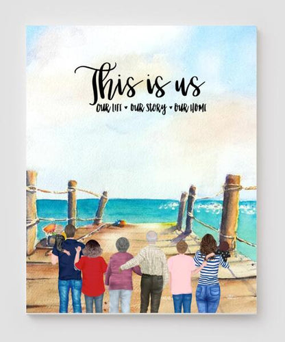 Personalized Canvas, Gifts For The Whole Family Canvas Wall Art, Wall Decor Visual Art Fathers Day Gifts, My Poster Wall Father's Day 2021