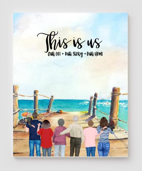 Personalized Canvas, Gifts For The Whole Family Canvas Wall Art, Wall Decor Visual Art Fathers Day Gifts, My Poster Wall Father's Day 2021