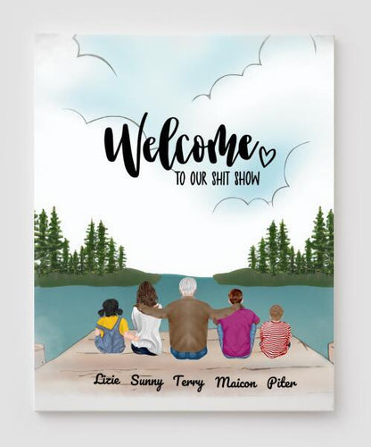 Personalized Gifts For The Whole Family Canvas And Poster Print, Canvas Wall Art Gift Family, Wall Decor Visual Art, My Poster Wall Gift Dad, Gift Mom