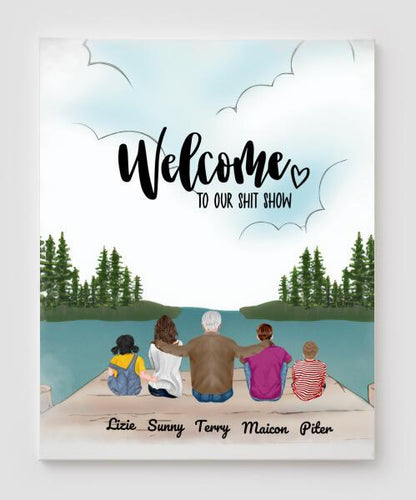 Personalized Gifts For The Whole Family Canvas And Poster Print, Canvas Wall Art Gift Family, Wall Decor Visual Art, My Poster Wall Gift Dad, Gift Mom