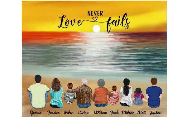 Personalized Gifts For The Whole Family Canvas And Poster Print, Canvas Wall Art Gift Family, Wall Decor Visual Art, My Poster Wall Gift Dad, Gift Mom V4
