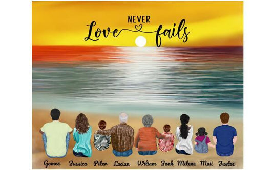 Personalized Gifts For The Whole Family Canvas And Poster Print, Canvas Wall Art Gift Family, Wall Decor Visual Art, My Poster Wall Gift Dad, Gift Mom V4
