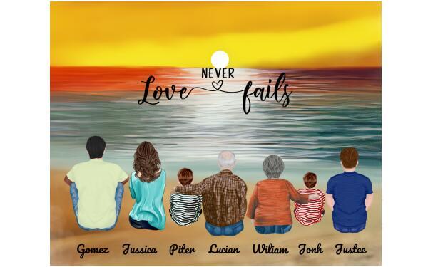 Personalized Gifts For The Whole Family Canvas And Poster Print, Canvas Wall Art Gift Family, Wall Decor Visual Art, My Poster Wall Gift Dad, Gift Mom V3