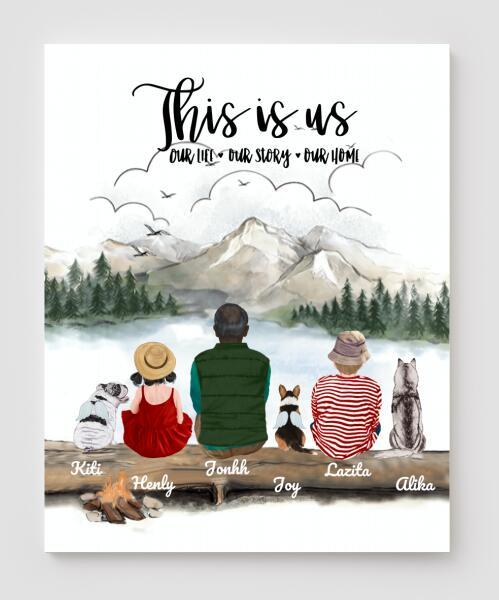 Personalized Dog Canvas, Gifts For Dog Lovers Canvas Wall Art, Wall Decor Visual Art Poster, Canvas Painting Pg2296