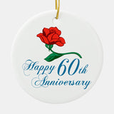 60Th Anniversary Ceramic Ornament