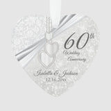 60Th Diamond Wedding Anniversary Keepsake Ornament