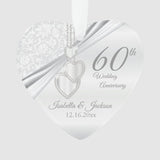 60Th Wedding Anniversary Keepsake Design Ornament