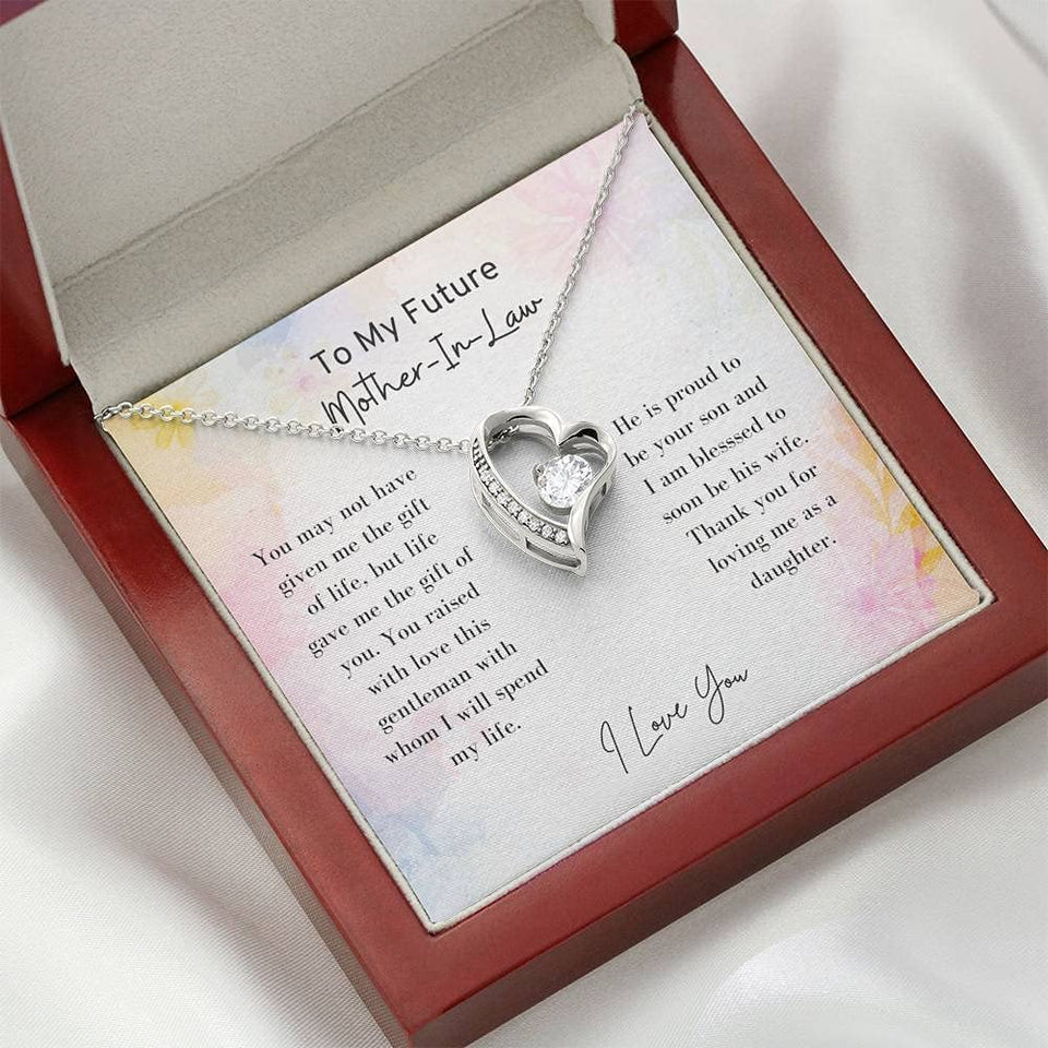 To My Future Mother-In-Law - Forever Love Necklace, Mother-In-Law Gift, Mother Of The Groom, Future Mom, Mother Of The Bride