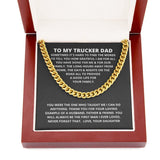 Handmade Necklace Message Card Jewelry Message Necklace To Dad From Daughter Necklace For Dad Cuban Link Chain