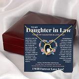 Daughter In Law Necklace Gift - Mothers Day Gift, Valentines Gift, Christmas Gift for Daughter In Law Forever Love Necklace