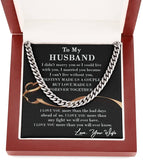 Gift For Husband Husband Gift Cuban Link Chain Necklace Meaning Gift For Husband From Wife Husband Necklace With