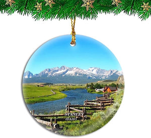 Christmas Ornament Travel Souvenir Personalized Christmas Tree Pendant Hanging Decoration