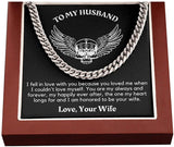 To My Husband Cuban Chain Necklace Husband Necklace from Wife Wife Husband Necklace Chain Valetine Gift Ideas for
