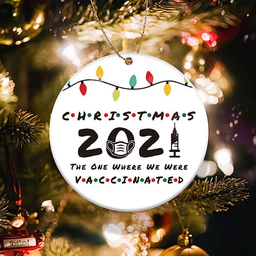 Moharwall  Year Of Ornament Funny Christmas Decoration Personalized Christmas Ornaments Gifts Double Sided Christmas Tree Ornament (The One Where We Are .) Remembrance Keepsake Xmas