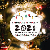 Moharwall  Year Of Ornament Funny Christmas Decoration Personalized Christmas Ornaments Gifts Double Sided Christmas Tree Ornament (The One Where We Are .) Remembrance Keepsake Xmas