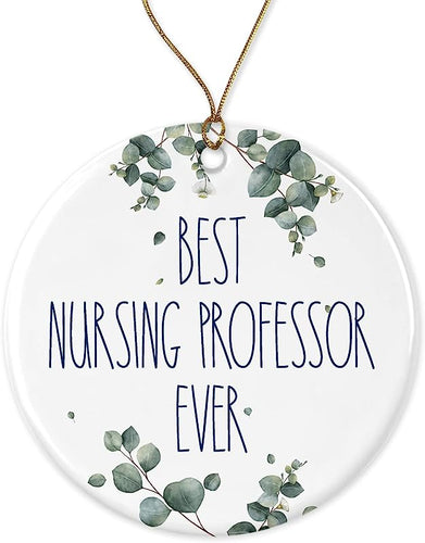 Nursing Professor Ornament, Best Nursing Professor Ever Ornament, Best Nursing Professor Christmas Ornament, Gift For Nursing Professor, Birthday Gift, Anniversary, Christmas Printed On Both Sides